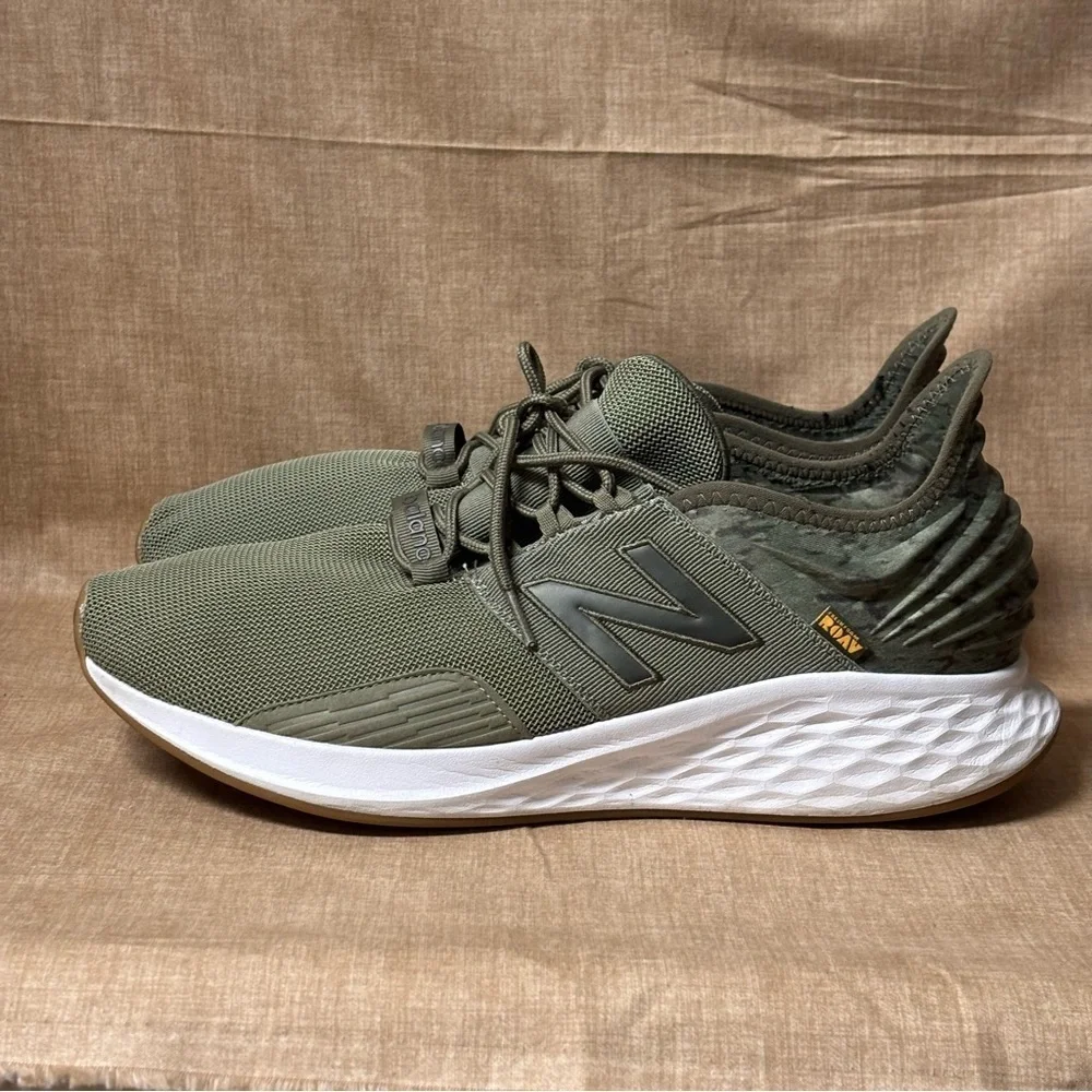 New Balance Fresh Foam Roav V1 Mens Sneaker Olive Green Slip On Shoes
